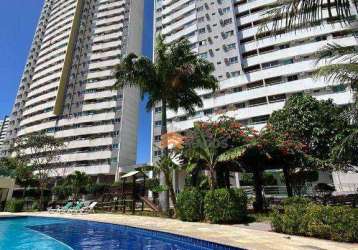 Apartamento mobiliado com 2 dormitórios à venda, 57 m² por r$ 299.000 - ponta negra - natal/rn