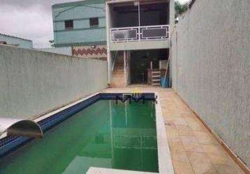 Casa com 4 dormitórios, 4 vagas e piscina à venda, 145 m²  - macuco - santos/sp