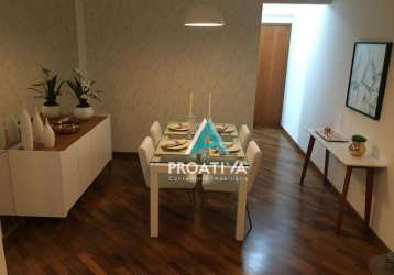 Apartamento com 3 dormitórios à venda, 86 m² - vila alzira - santo andré/sp