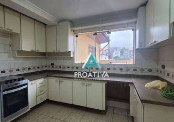 Sobrado com 3 dormitórios para alugar, 251 m² por r$ 3.871,00 - campestre - santo andré/sp