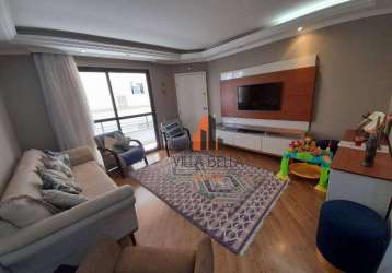 Apartamento com 3 dormitórios à venda, 105 m² por r$ 718.000,00 - vila bastos - santo andré/sp