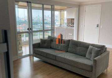 Apartamento com 3 dormitórios para alugar, 128 m² por r$ 6.298,75/mês - centro - santo andré/sp