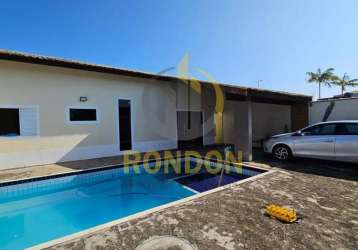 Casa para venda em itanhaém, jardim lindomar, 3 dormitórios, 1 suíte, 3 banheiros, 3 vagas