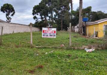 Terreno à venda na r. cento e dezoito, 97, vila santa helena 3, piraquara por r$ 195.000