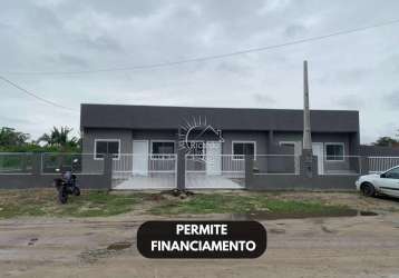 Casa com 2 quartos à venda na rua das açucenas, 274, pontal do sul, pontal do paraná, 63 m2 por r$ 280.000