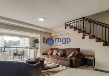 Apartamento duplex com 3 dormitórios à venda, 210 m² - parque mandaqui - são paulo/sp