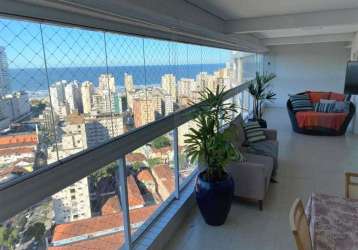 Apartamento com 3 quartos à venda na praça fernandes pacheco, 15, gonzaga, santos, 145 m2 por r$ 1.899.500