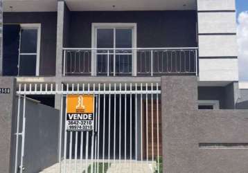 Casa com 3 quartos à venda na avenida brasil, 2508, costeira, araucária, 148 m2 por r$ 650.000