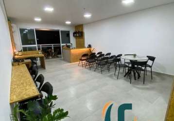 Sala comercial com 1 sala para alugar na avenida washington luís, 316, gonzaga, santos, 45 m2 por r$ 4.000