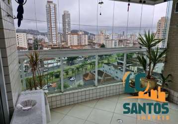 Apartamento com 3 quartos à venda na rua ceará, 20, pompéia, santos, 127 m2 por r$ 1.399.000