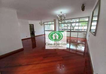 Apartamento bairro gonzaga - santos/sp. 341m² - 3 dorm. - 2 suítes - 2 vagas demarcadas -  venda