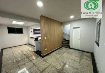 Casa  sobrado duplex 3 dormitórios à venda, 145 m² por r$ 960.000 - aparecida - santos/sp