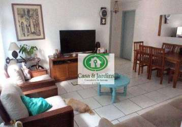 Apartamento com 2 dormitórios à venda, 95 m² - centro - são vicente/sp