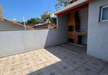 Cobertura com 3 dormitórios à venda, 100 m² por r$ 550.000,00 - vila valparaíso - santo andré/sp