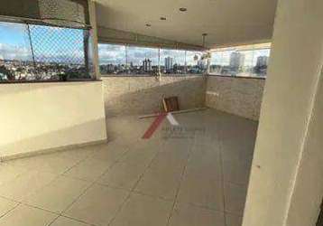 Cobertura com 3 dormitórios à venda, 160 m² por r$ 709.000,00 - vila alzira - santo andré/sp