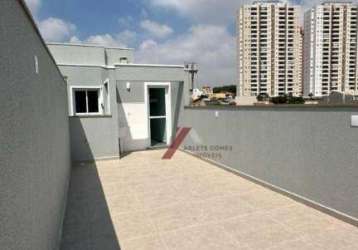 Cobertura com 2 dormitórios à venda, 115 m² por r$ 465.000,00 - vila curuçá - santo andré/sp