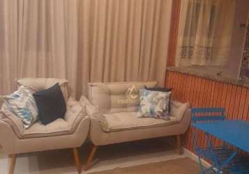 Apartamento com 2 dormitórios à venda, 50 m² por r$ 350.000 - vila guaraciaba - santo andré/sp