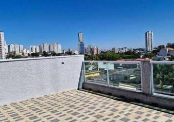 Cobertura com 2 dormitórios à venda, 120 m² por r$ 620.000,00 - jardim stella - santo andré/sp