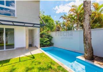 Casa em condomínio - vl. cordeiro linda casa nova 425m², 4 suítes, living amplo para vários ambientes, quintal com jardim e piscina, 4 vagas. bem localizada. agende sua visita!