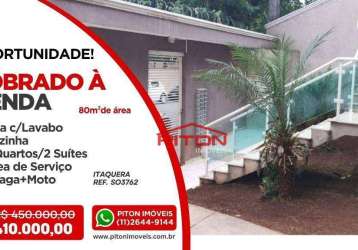 Sobrado com 2 dormitórios, 80 m² - venda por r$ 410.000,00 ou aluguel por r$ 2.790,00/mês - itaquera - são paulo/sp