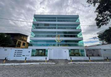 Apartamento com 2 dormitórios à venda, 114 m² por r$ 480.000 - costazul - rio das ostras/rj