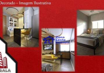 Apartamento à venda, 47 m² por r$ 221.000,00 - mogi moderno - mogi das cruzes/sp