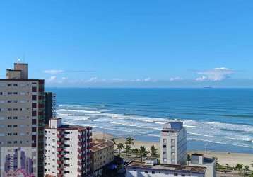 Apartamento com vista mar 2 dormitórios, 2 suítes no caiçara