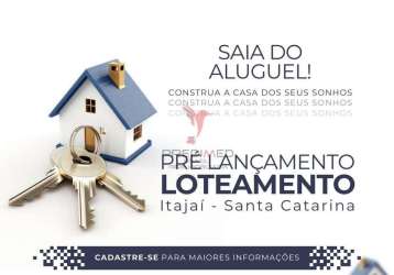 Loteamento em itajaí, no bairro itaipava - pré-lançamento