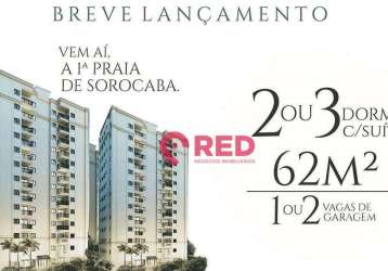 Apartamento com 3 dormitórios à venda, 62 m² por r$ 343.000,00 - trujillo - sorocaba/sp