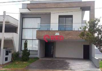 Sobrado com 3 dormitórios à venda, 260 m² por r$ 1.730.000,00 - condomínio ibiti reserva - sorocaba/sp