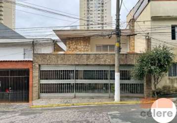 Sobrado comercial/residencial 292 m² locação r$13.000,00/ venda r$ 1.700.000,00 , regente  feijo -sp