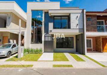 Casa em condomínio fechado à venda na rua humberto negrello, 281, umbará, curitiba, 142 m2 por r$ 990.000