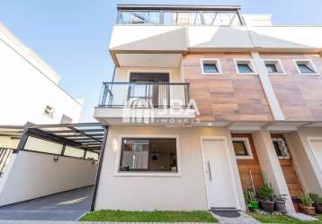 Casa em condomínio fechado com 3 quartos à venda na rua padre dehon, 1474, boqueirão, curitiba, 194 m2 por r$ 929.000