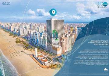 Flat com 1 quarto à venda na avenida presidente castelo branco, 6294, tupi, praia grande, 45 m2 por r$ 442.974