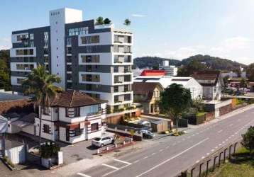 Apartamento com 1 dormitório à venda, 23 m² por r$ 198.000 - itoupava seca - blumenau/sc | la vita imóveis