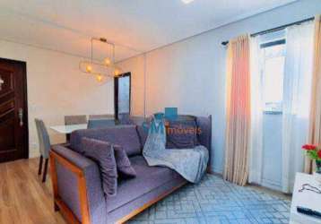 Apartamento com 2 dormitórios à venda, 62 m² por r$ 410.000 - vila homero thon - santo andré/sp