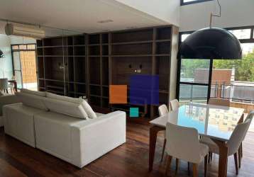 Apartamento duplex mobiliado, 02 suítes c/ jacuzzi, 02 vagas - vende ou aluga em pinheiros