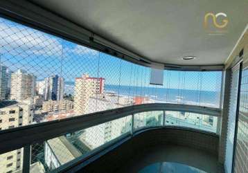 Apartamento com 3 dormitórios à venda, 145 m² por r$ 1.050.000,00 - caiçara - praia grande/sp