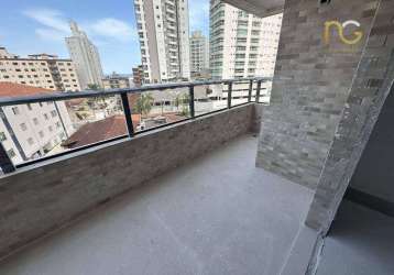 Apartamento com 2 dormitórios à venda, 69 m² por r$ 425.000,00 - caiçara - praia grande/sp