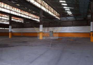 Galpão industrial para alugar, 5.000m² - casa grande, diadema/sp.