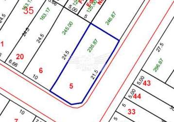 Terreno residencial à venda, 250m² - vila scarpelli, santo andré/sp.