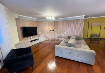 Lindo apartamento com 4 dormitórios para locação, 200m² - vila assunção, santo andré/sp.