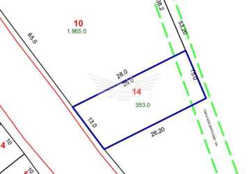 Terreno comercial/residencial à venda, 353m² - condomínio maracanã, santo andré/sp.