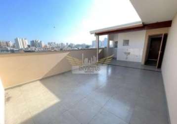 Cobertura sem condomínio com 2 quartos para comprar, 104m² - jardim ocara, santo andré/sp.