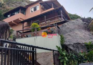 Casa com 5 dormitórios à venda, 400 m²  - itacoatiara - niterói/rj