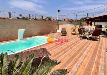 Casa com 3 dormitórios à venda, 245 m² por r$ 590.000,00 - chácaras de inoã (inoã) - maricá/rj