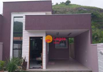 Casa com 2 dormitórios à venda, 114 m² por r$ 557.000,00 - recanto de itaipuaçu - maricá/rj
