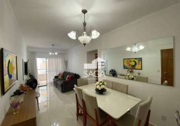 Apartamento com 2 dormitórios à venda, 91 m² por r$ 690.000,00 - boqueirão - praia grande/sp