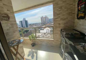 Apartamento com 2 dormitórios à venda, 63 m² por r$ 636.000,00 - canto do forte - praia grande/sp