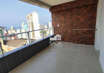 Oportunidade imperdível! apartamento novo com 2 suítes na guilhermina – praia grande